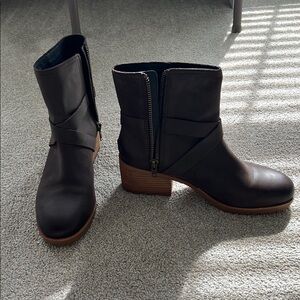 Sorel Cate Buckle Bootie - Brown- Size 9